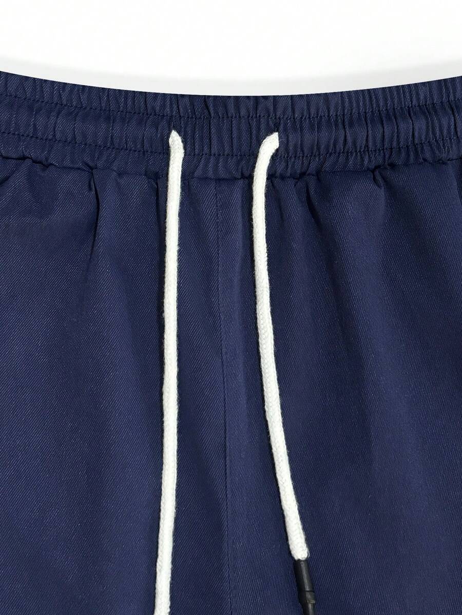Jogger Cargo Homme – Taille Élastique Poches Latérales Tissu Léger