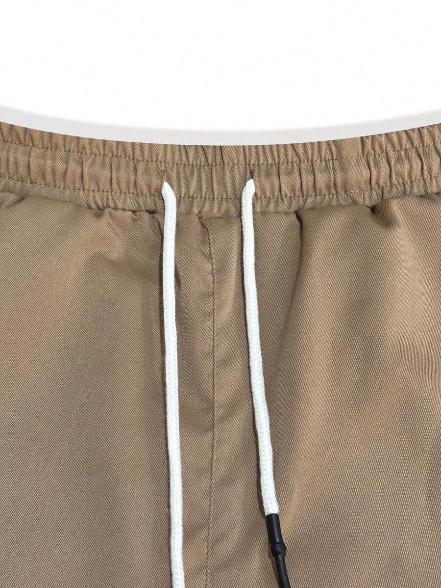 Jogger Cargo Homme – Taille Élastique Poches Latérales Tissu Léger