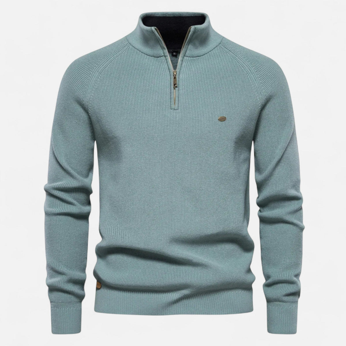 Ancienne Monde | Demi-Zip en Coton Homme