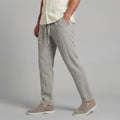 Pantalon Homme En Mélange Lin