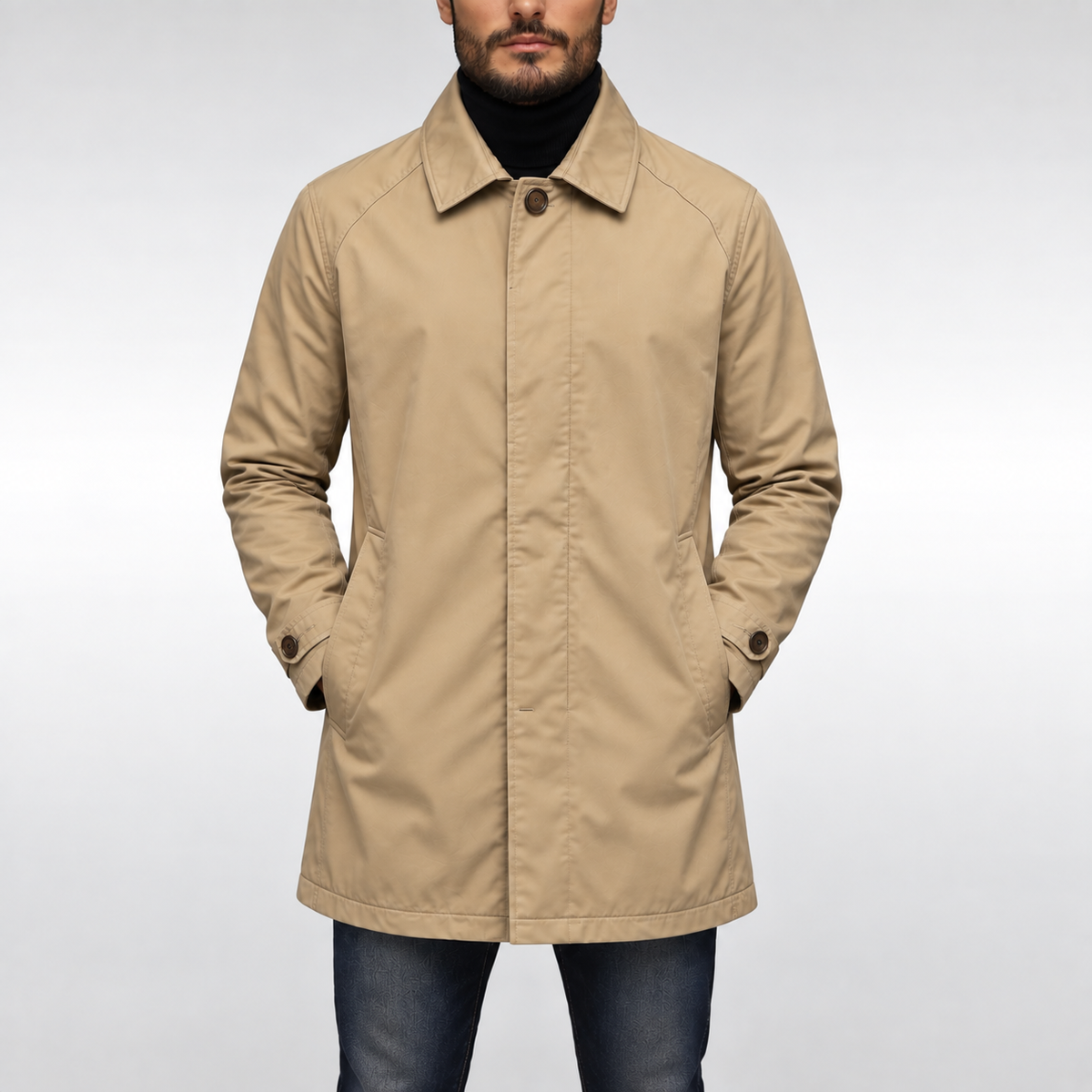 Manteau Homme – Résistant aux Intempéries, Doublure Matelassée & Coupe Ajustée