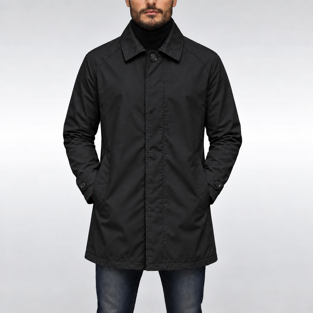 Manteau Homme – Résistant aux Intempéries, Doublure Matelassée & Coupe Ajustée