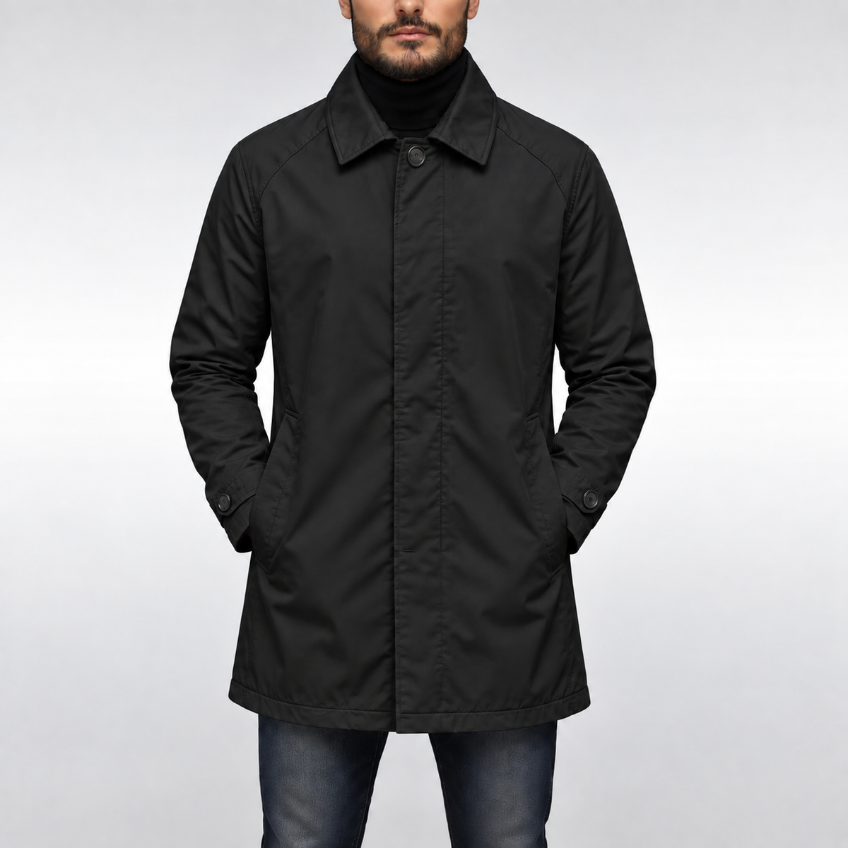 Manteau Homme – Résistant aux Intempéries, Doublure Matelassée & Coupe Ajustée