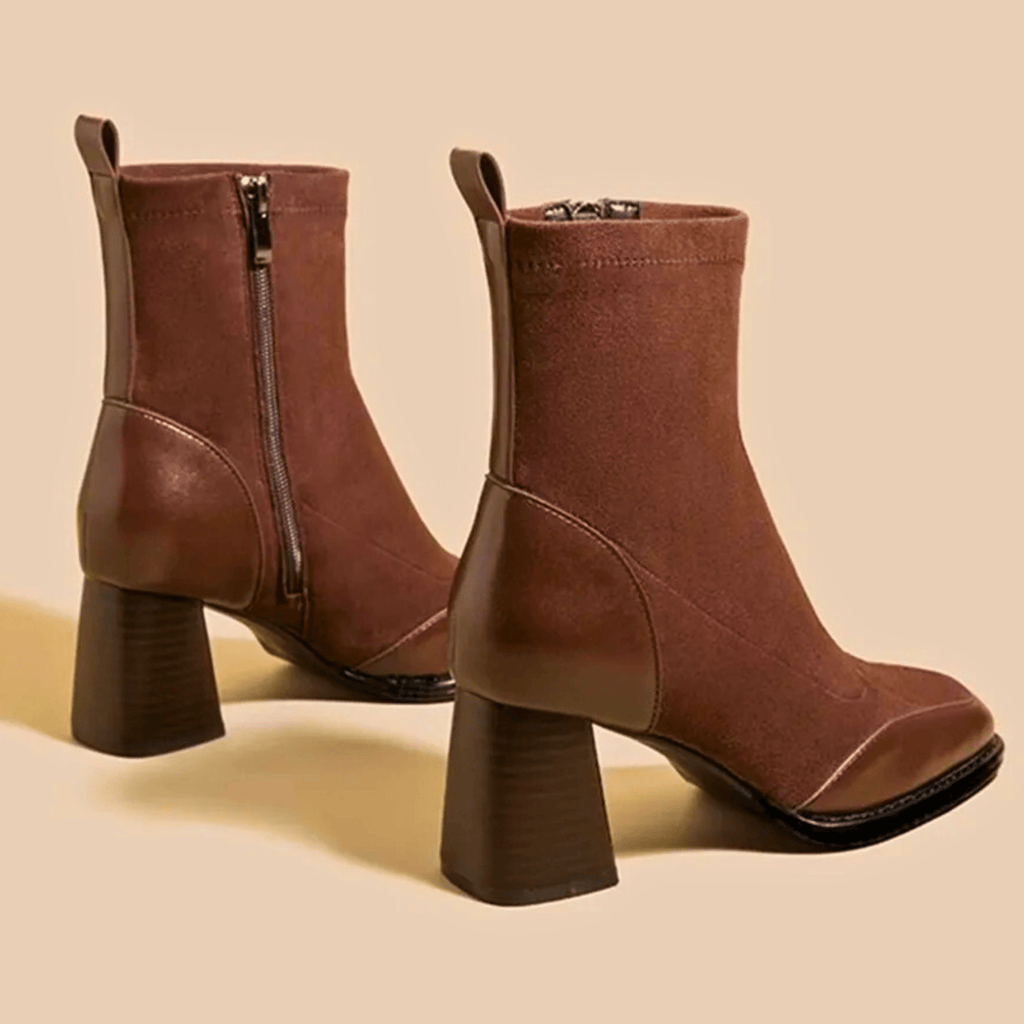 Bottines en Cuir Femme – Silhouette Fine et Allure Raffinée Intemporelle