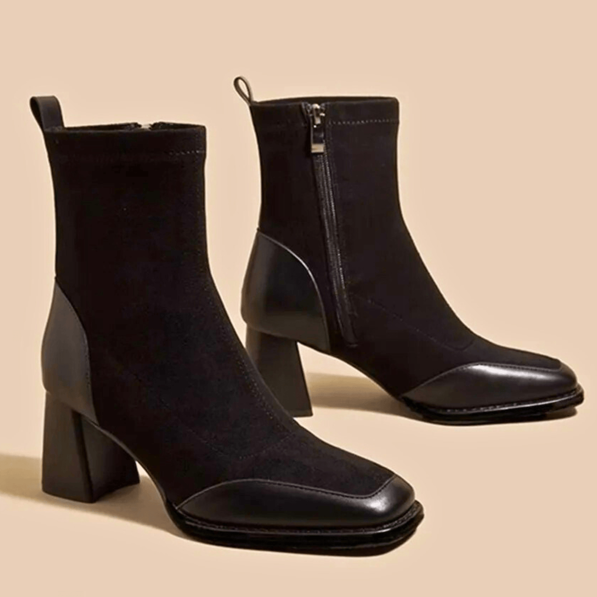 Bottines en Cuir Femme – Silhouette Fine et Allure Raffinée Intemporelle