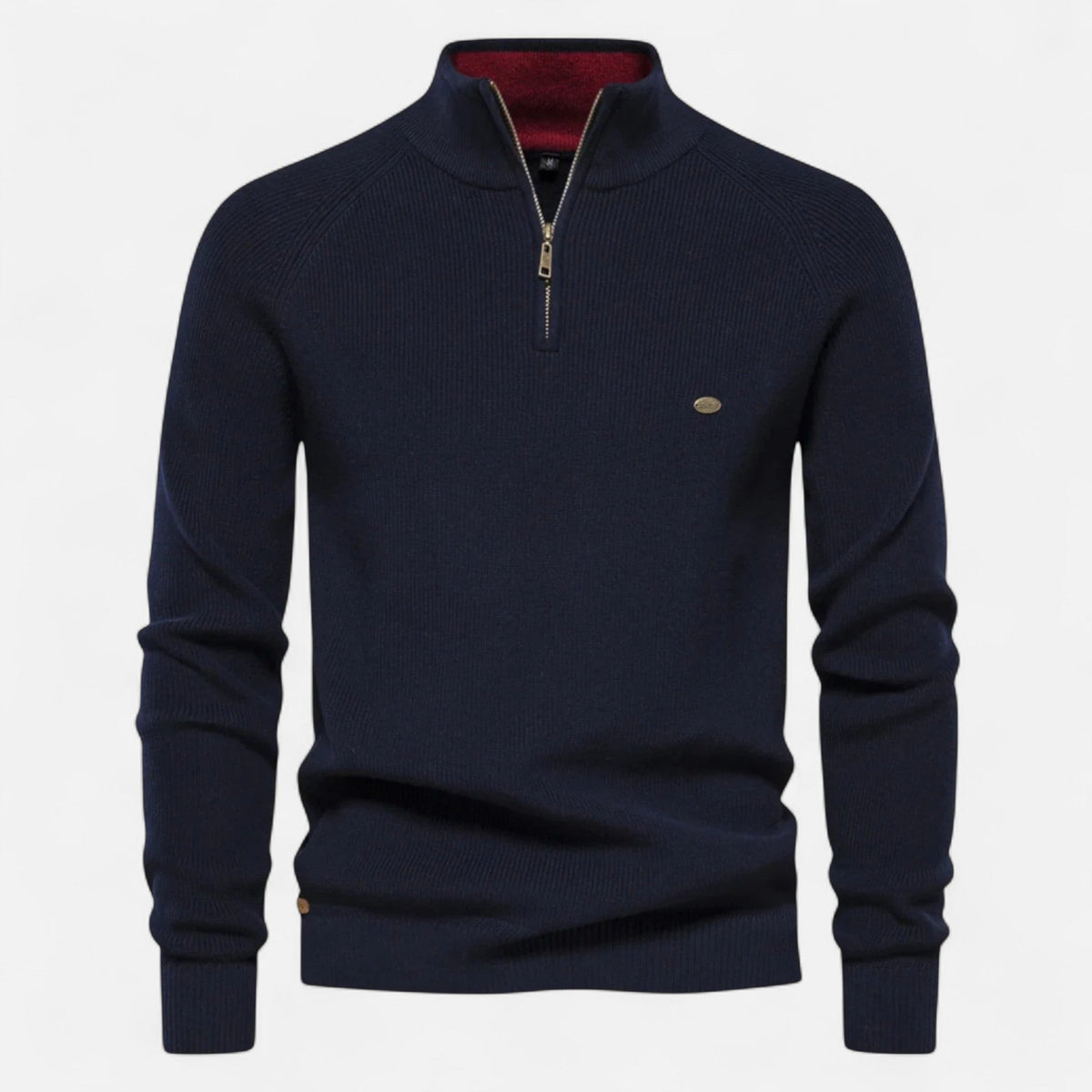 Ancienne Monde | Demi-Zip en Coton Homme