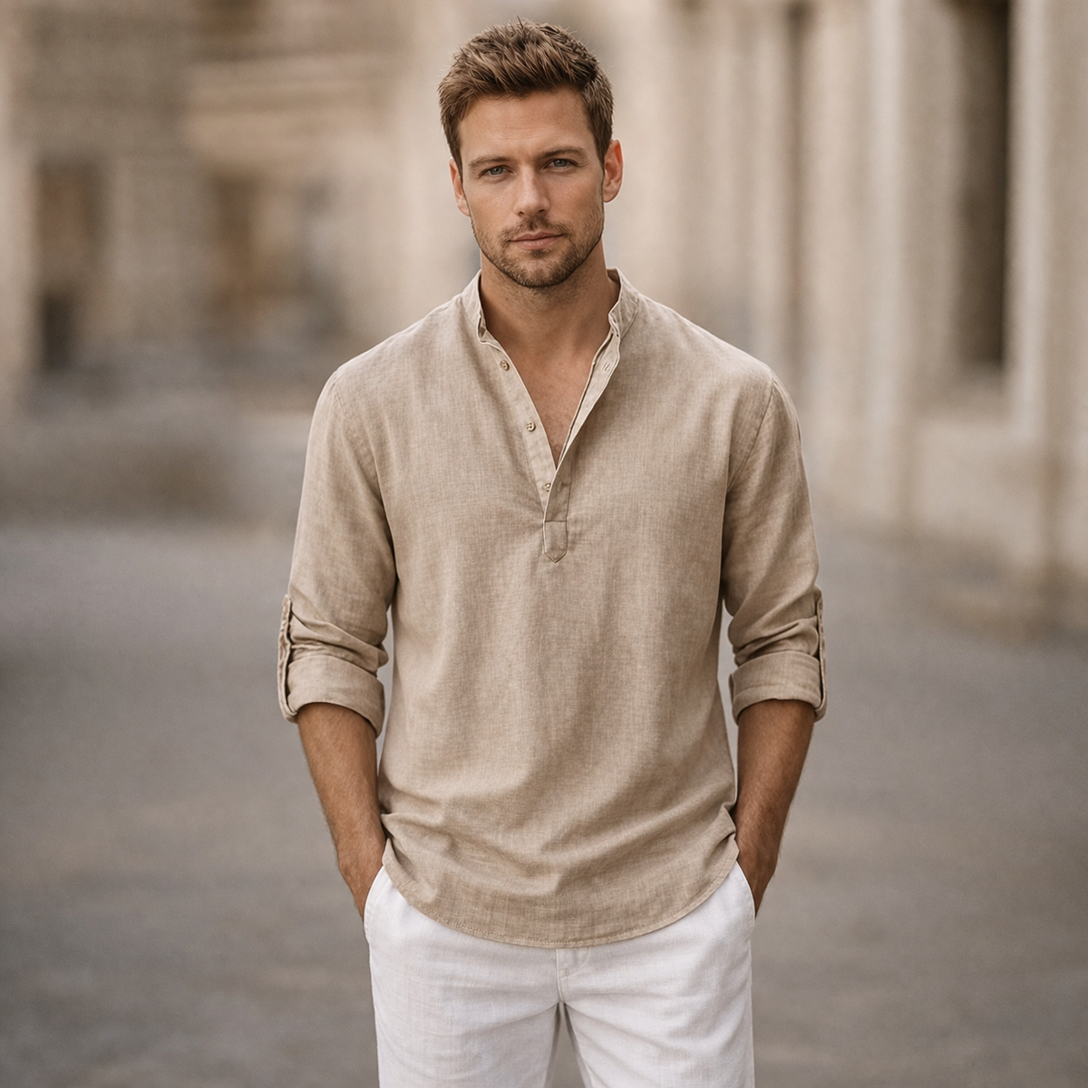 Chemisier Homme Coupe Décontractée
