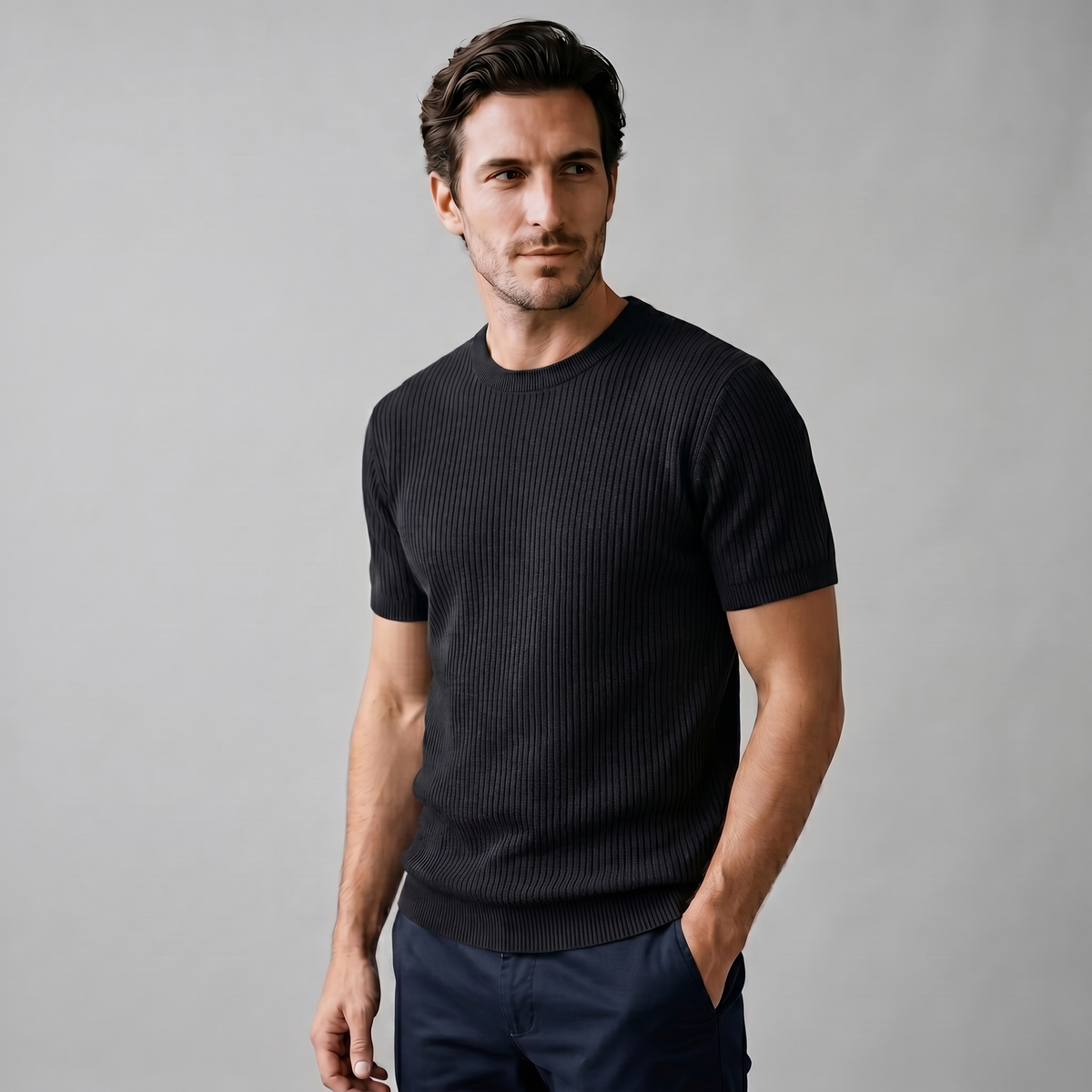 Pull T-shirt Homme En Maille