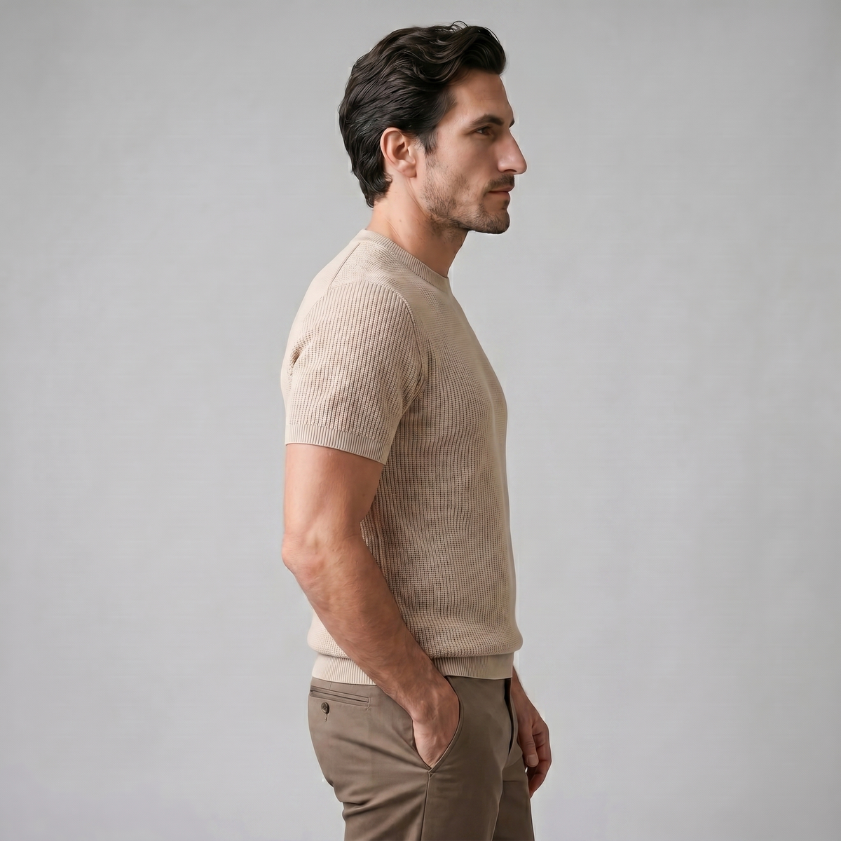 Pull T-shirt Homme En Maille