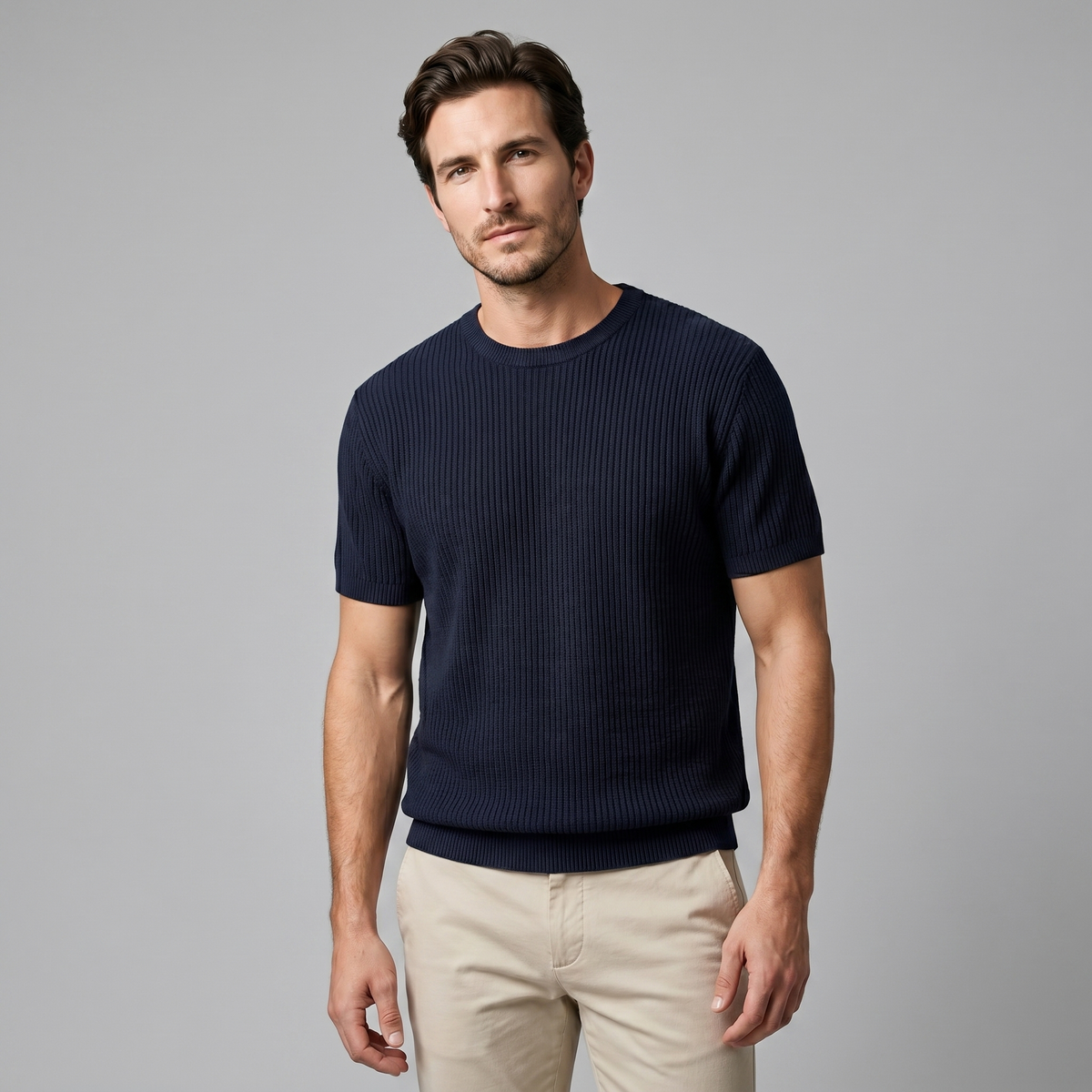 Pull T-shirt Homme En Maille