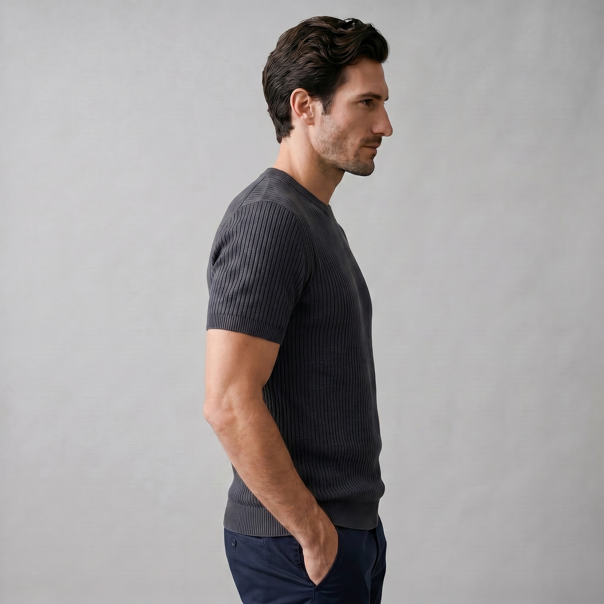 Pull T-shirt Homme En Maille