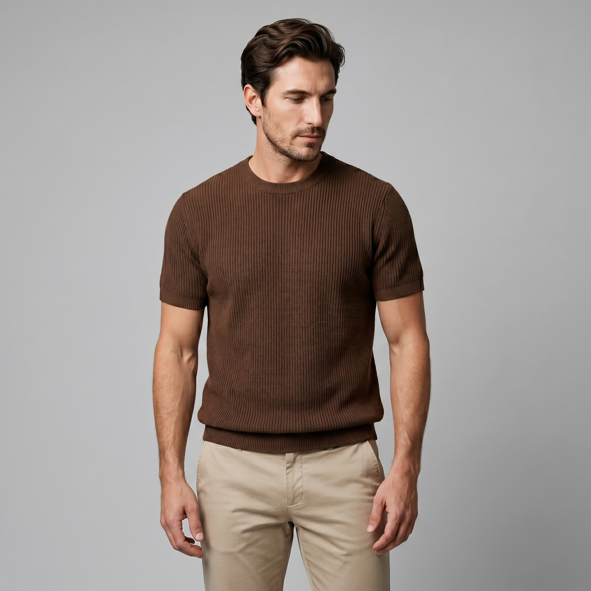 Pull T-shirt Homme En Maille
