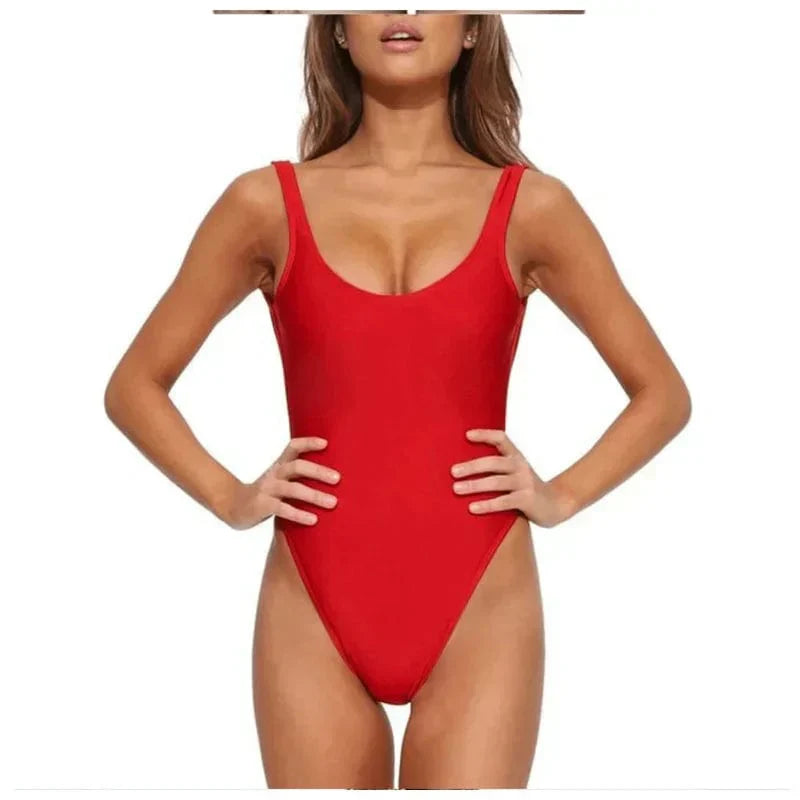 Maillot De Bain Classique Dos Ouvert