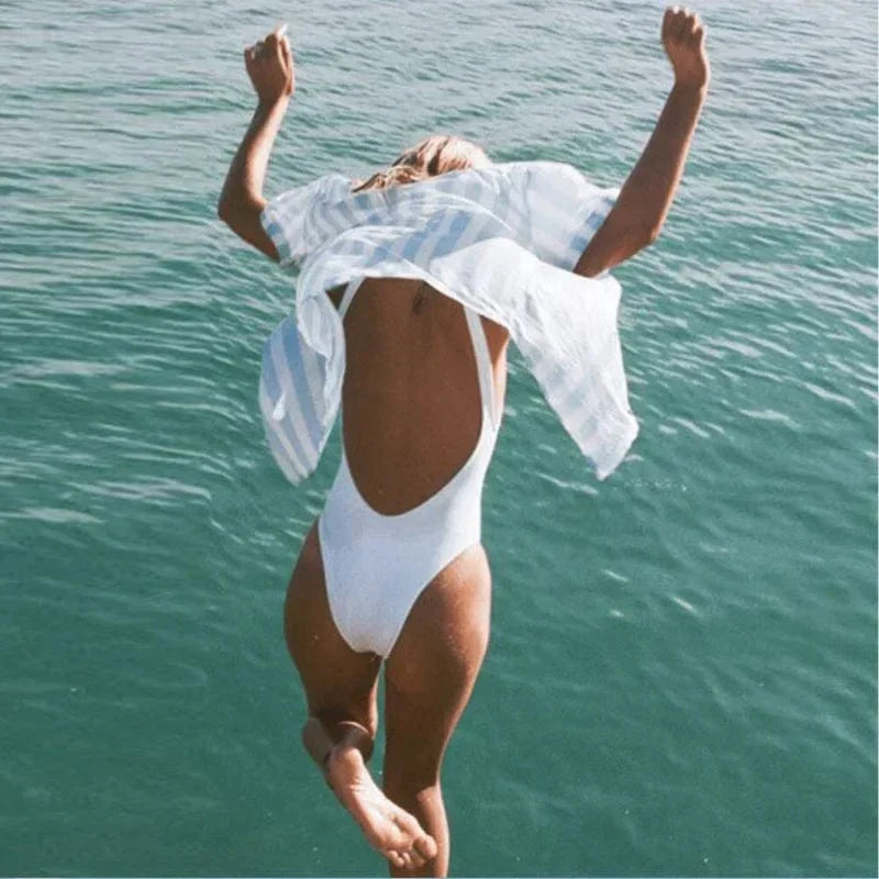 Maillot De Bain Classique Dos Ouvert