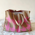 Totebag femme motif géométrique pratique
