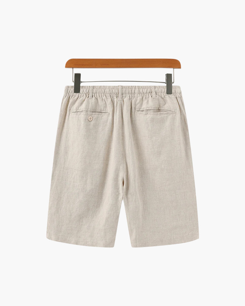 Short Homme En Lin Décontracté