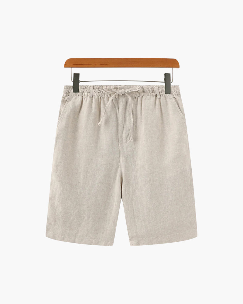 Short Homme En Lin Décontracté