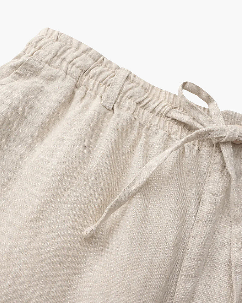Short Homme En Lin Décontracté