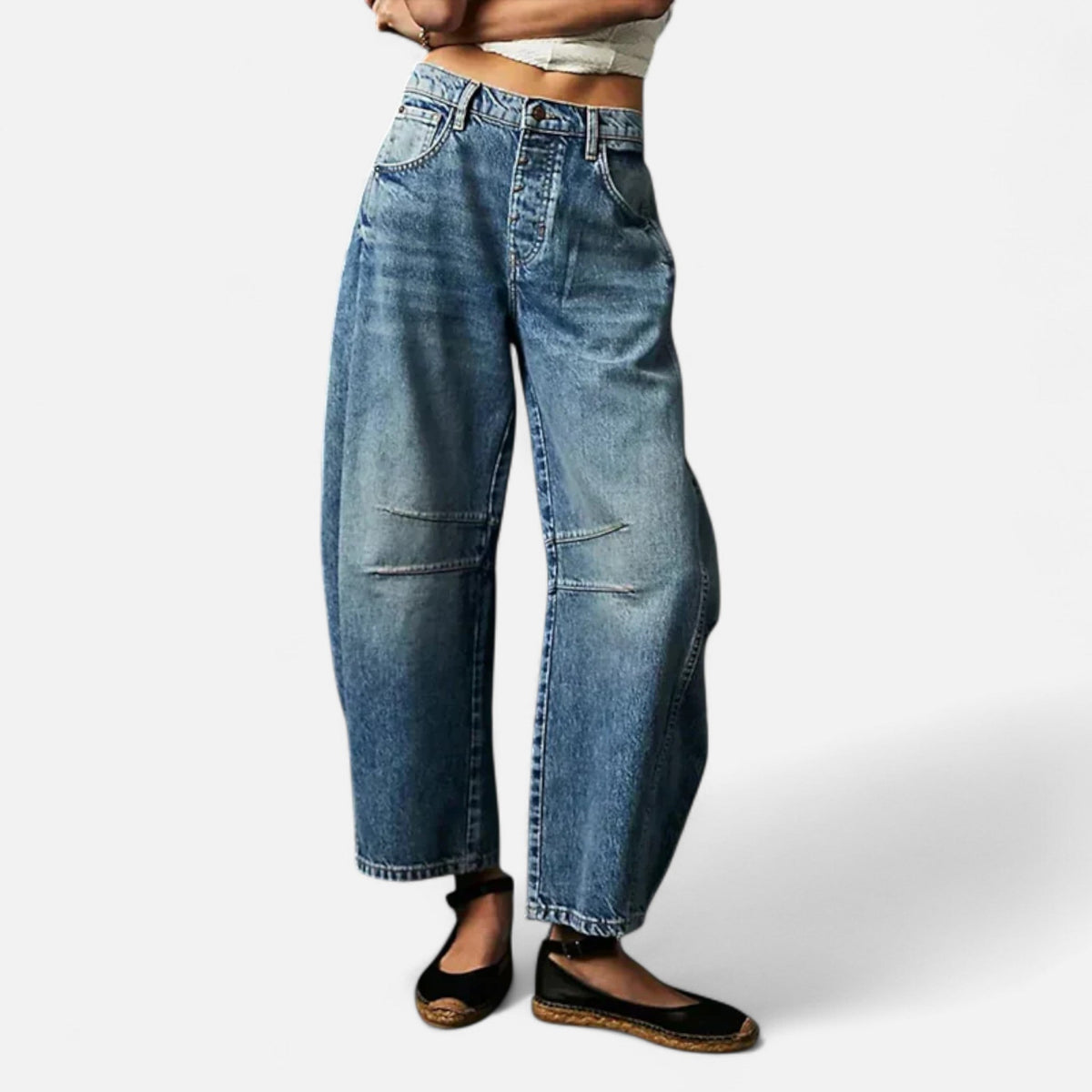Ancienne Monde | Jean Femme Ample Confort Premium Coupe Large