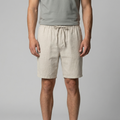 Short Décontracté En Mélange Lin