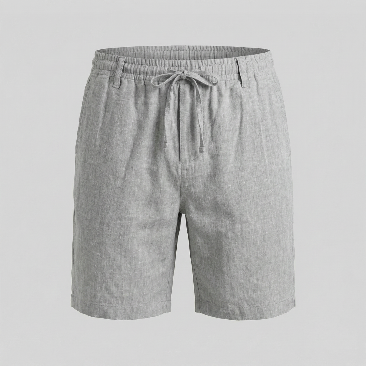 Short Décontracté En Mélange Lin